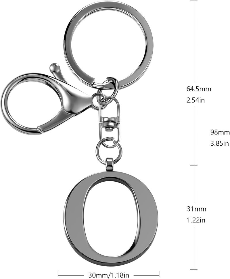 LAXPICOL Gold Letter A-Z Keychain for Women Bag Charms Purse Charms For Handbags Metal Alphabet Initial Letter Keychain - Image 5